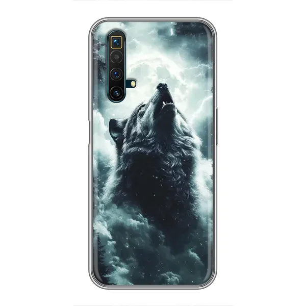 Чехол с принтом «Волк в облаках» для Realme X50