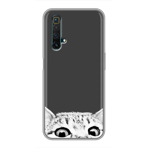 Чехол с принтом «Выглядывает кот» для Realme X50 Чехол с принтом «Выглядывает кот» для Realme X50