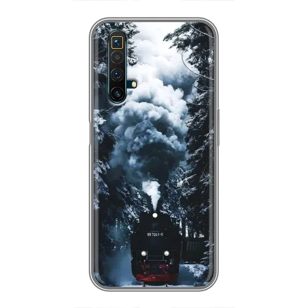 Чехол с принтом «Зимний поезд» для Realme X50