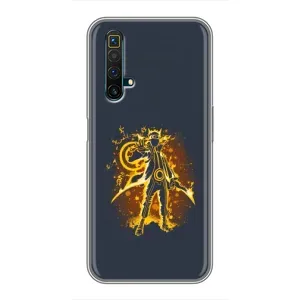 Naruto Anime Чехлы для Реалми Х50 (AlphaPrint) (золотой Наруто)