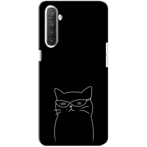 Чехол с принтом «Равнодушный кот» для Realme XT