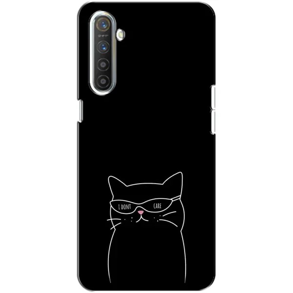 Чехол с принтом «Равнодушный кот» для Realme XT