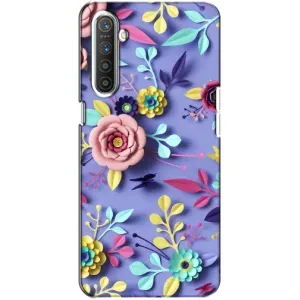 Чехлы с Цветами для Realme XT (VPrint) (Цветочный дизайн)