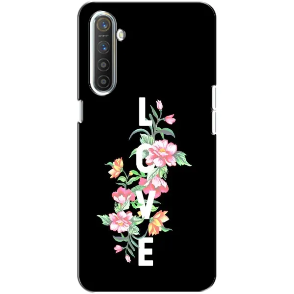 Чохол з принтом «Квіти LOVE» для Realme XT
