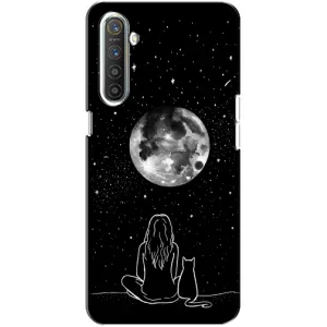 Чехол с принтом «Девушка с котом» для Realme XT