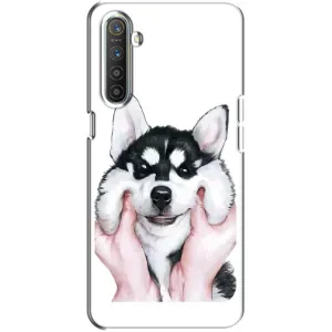 Чехлы с собаками для Realme XT (VPrint) (Довольный Хаски)