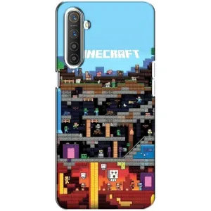 Чохол Майнкрафт на Realme XT (AlphaPrint) Minecraft (фон Minecraft)