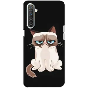 Чехол с принтом для Realme XT (AlphaPrint) Модные коты (Грустный кот)