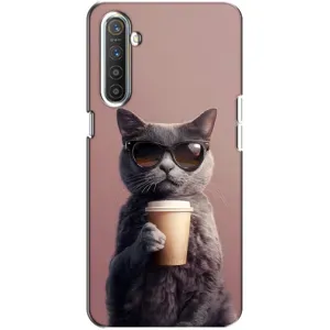 Чехол с принтом «Кот с кофе» для Realme XT
