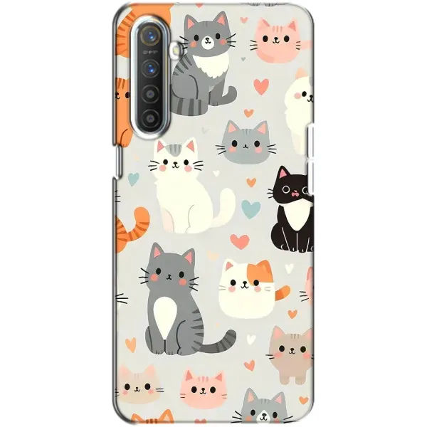 Чехол с принтом «Коллаж котов» для Realme XT