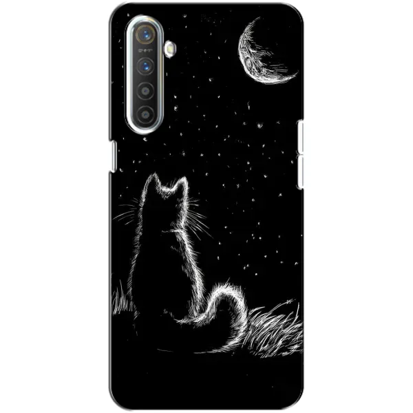 Чехол с принтом «Котик и луна» для Realme XT