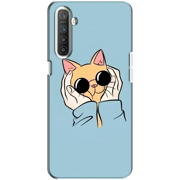 Чехол с принтом «Котик в очках» для Realme XT