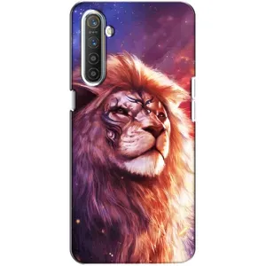 Чехол со Львом для Realme XT (VPrint) (Красочный Лев)