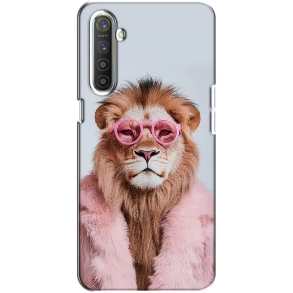 Чехол с принтом «Лев в очках» для Realme XT