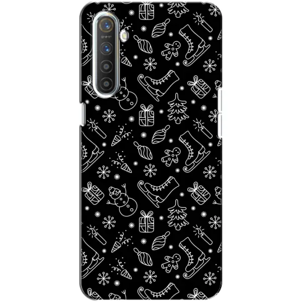 Чехол с принтом «Новогодний фон» для Realme XT