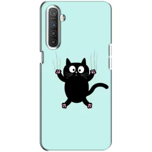 Чехол с принтом для Realme XT (AlphaPrint) Модные коты (Падающий кот)