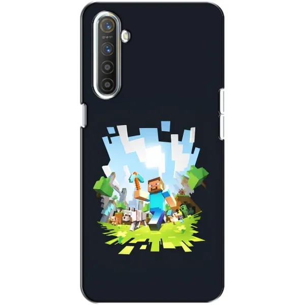 Чохол з принтом «персонажі Minecraft» для Realme XT