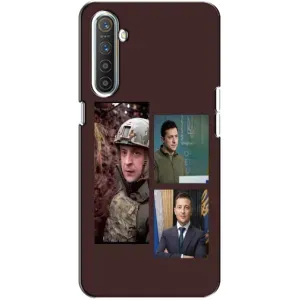 Чехол для Realme XT (AlphaPrint - с принтом Зеленского) (Президент)