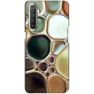 Мраморный чехол на Realme XT (VPrint) (Радужный Мрамор)