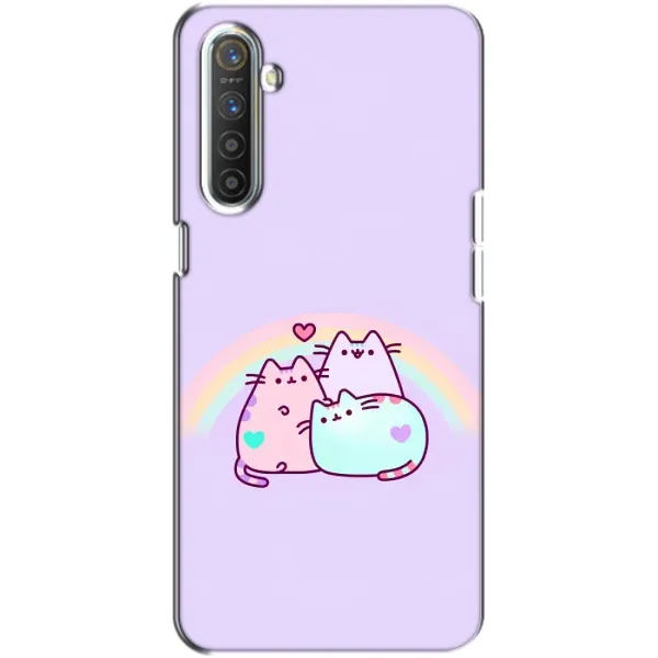Чехол с принтом «Радужные котики» для Realme XT