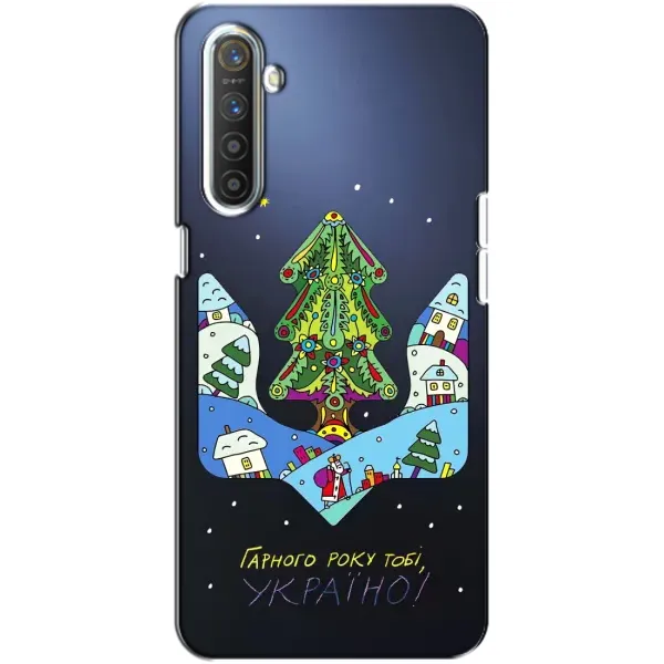 Чехол с принтом «Рождественский герб» для Realme XT