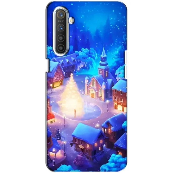 Чехол с принтом «Рождественский город» для Realme XT