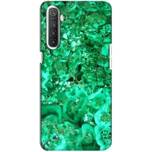 Мраморный чехол на Realme XT (VPrint) (Салатный Мрамор)