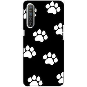 Чехлы с собаками для Realme XT (VPrint) (Следы собаки)