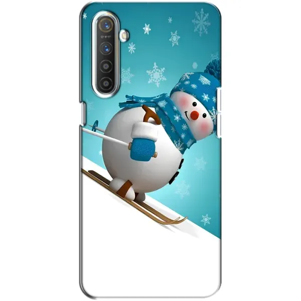 Чохол з принтом «Сніговик на лижах» для Realme XT