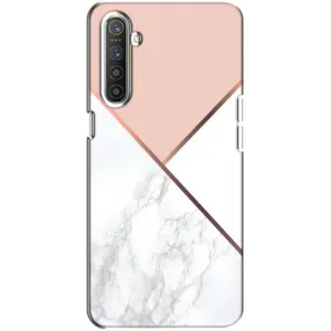Мраморный чехол на Realme XT (VPrint) (Тройной мрамор)