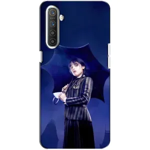 Чохли Венсдей на Realme XT Уенсдей (AlphaPrint) (Венздей з парасолькою)