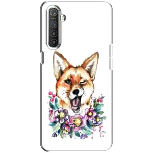 Чехлы с картинкой Лисички для Realme XT (VPrint) (Веселая лисичка)