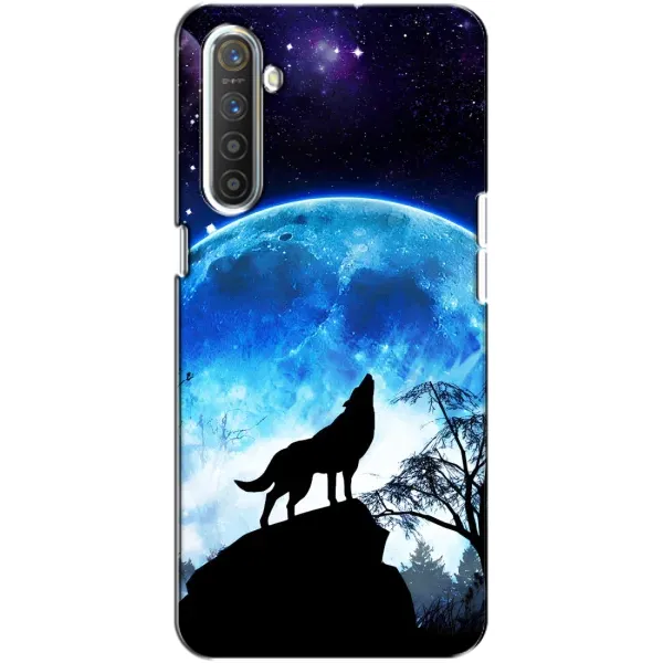 Чехол с принтом «Волк на луну» для Realme XT