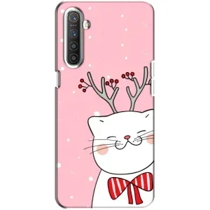 Новогодние Чехлы для Реалми ХТ (VPrint) (Зимний кот)