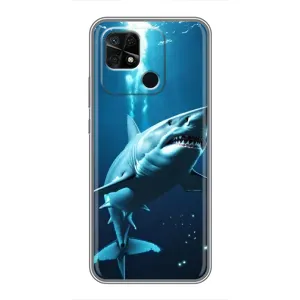 Чохол з картинкою 'Хижаки' для Xiaomi Redmi 10C (Акула під водою)