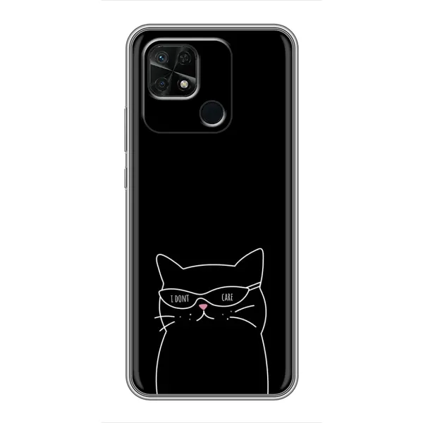 Чехол с принтом «Равнодушный кот» для Xiaomi Redmi 10C Чехол с принтом «Равнодушный кот» для Xiaomi Redmi 10C