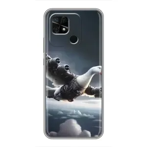 Чохол з мемом Тралалело тралала на Xiaomi Redmi 10C (Бомбардіні гусіні)
