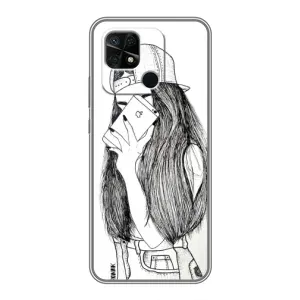 Чехол с печатью для Xiaomi Redmi 10C - (Мода) (AlphaPrint) (Фото девочки)