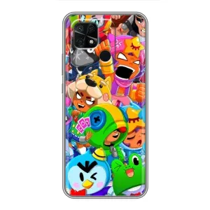 Чехол для Xiaomi Redmi 10C Бравл Старс (VPrint) (герои Бравл Старс)