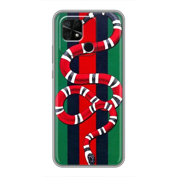 Чехол с принтом «Gucci змия» для Xiaomi Redmi 10C