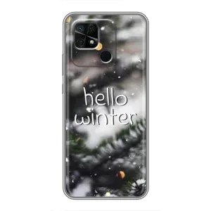 Новорічні, Святкові Чохли для Xiaomi Redmi 10C - 2024 год (Hello winter)