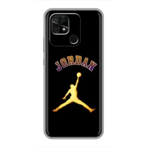 Чохли для Xiaomi Redmi 10C - з картинкою JORDAN (AlphaPrint) (Jordan Gold)