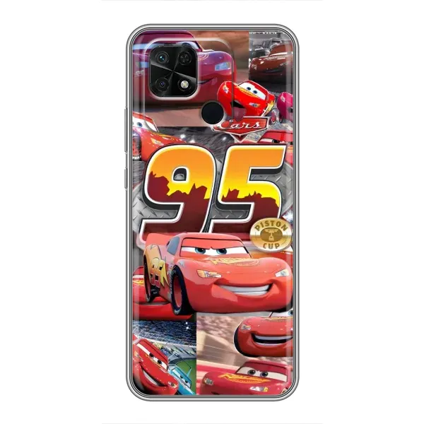 Чохол з принтом «Колаж Блискавка Маквін» для Xiaomi Redmi 10C