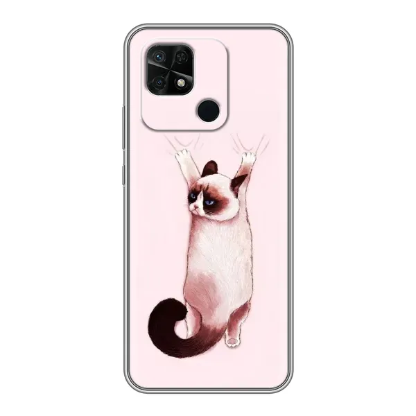 Чехол с принтом «Котик падает» для Xiaomi Redmi 10C Чехол с принтом «Котик падает» для Xiaomi Redmi 10C