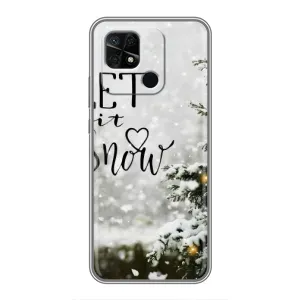 Новорічні, Святкові Чохли для Xiaomi Redmi 10C - 2024 год (Let it snow)