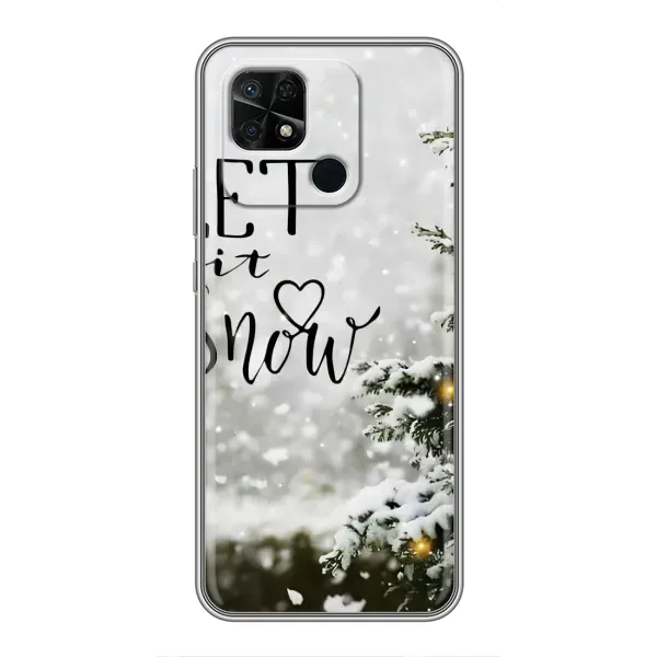 Чехол с принтом «Let it snow» для Xiaomi Redmi 10C Чехол с принтом «Let it snow» для Xiaomi Redmi 10C