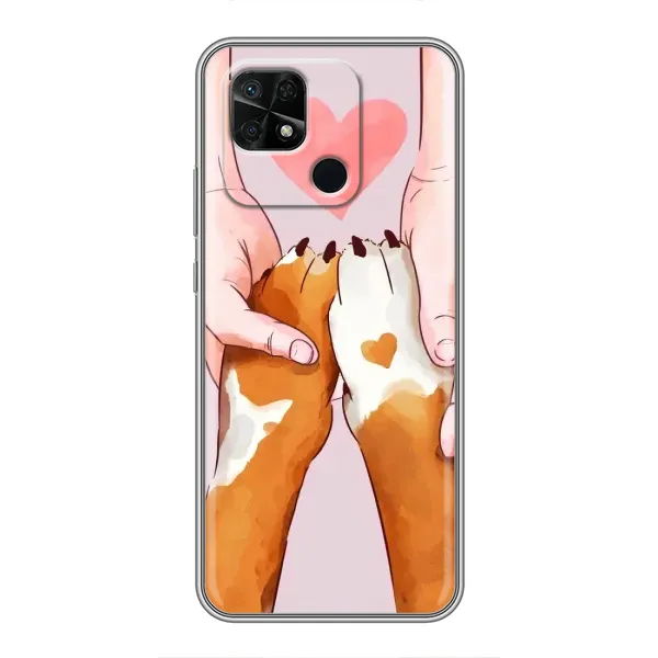 Чохол з принтом «Любовь до собак» для Xiaomi Redmi 10C