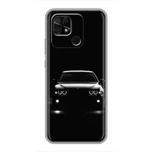 Чехол для Редми 10С - с принтом БМВ (AlphaPrint) (Машина BMW)