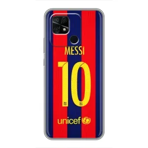 Чехлы Месси для Xiaomi Redmi 10C (AlphaPrint) (Messi Barca 10)