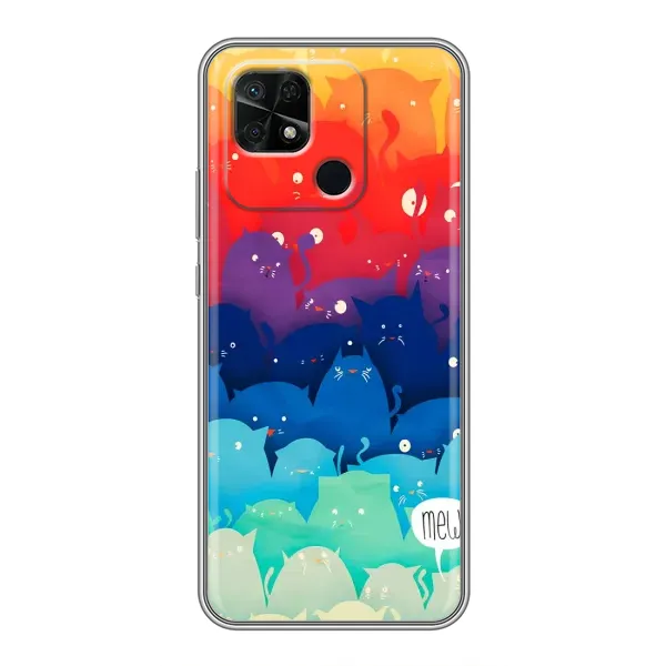 Чехол с принтом «Mew» для Xiaomi Redmi 10C Чехол с принтом «Mew» для Xiaomi Redmi 10C
